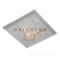 Modern crystal square ceiling lamp glass